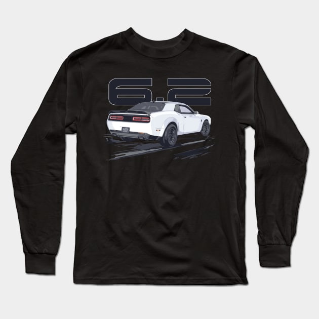 6.2L ESD HELLCAT DRAG RADIAL REDEYE iron cast muscle Long Sleeve T-Shirt by cowtown_cowboy
